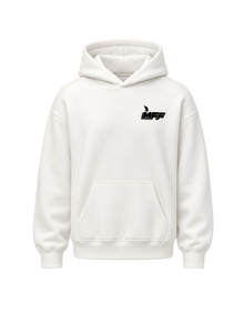 FAVR Logo Oversized Hoodie in Natural Raw mit Frontlogo