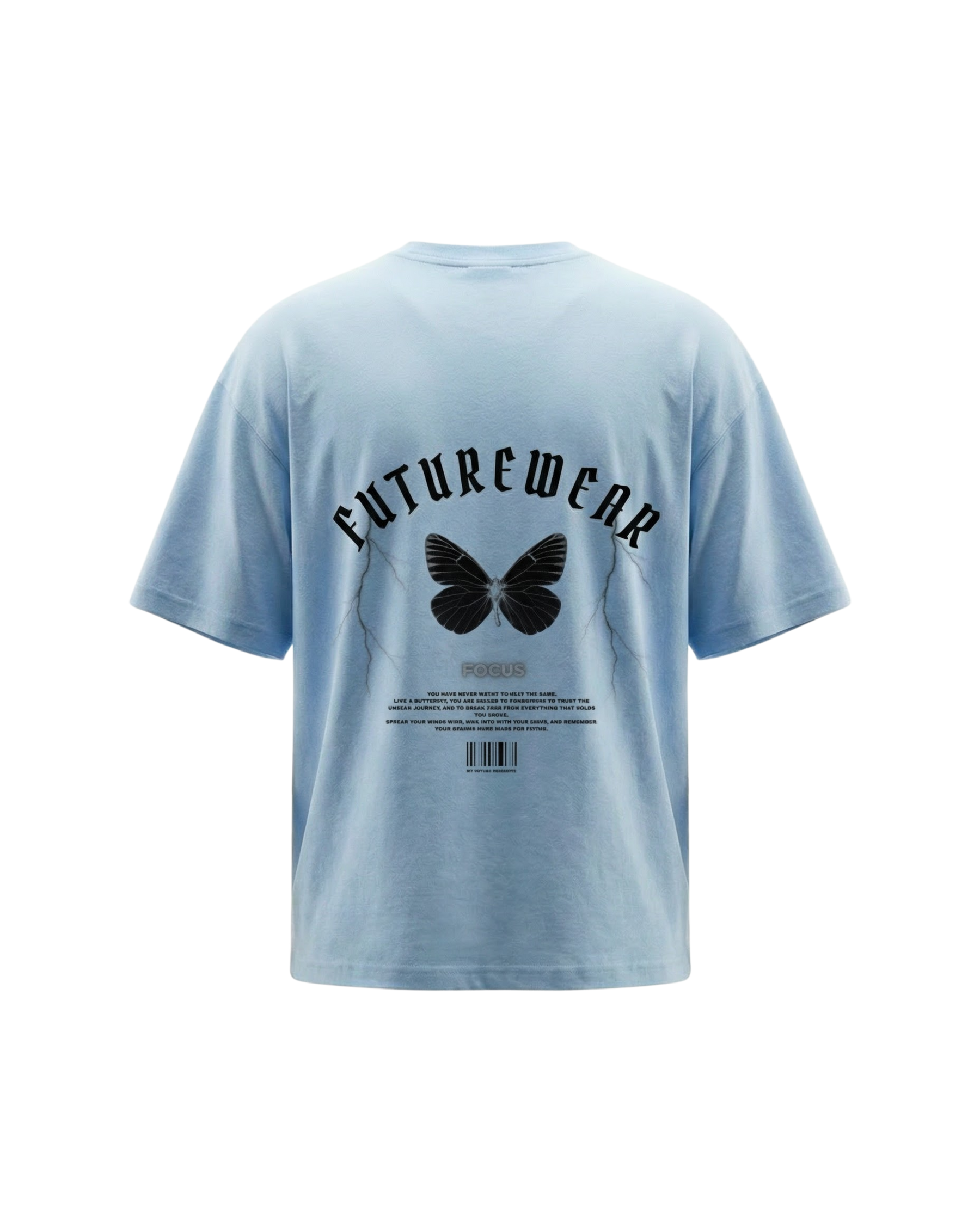 FAVR FUTUREWEAR Oversized T-Shirt mit Backprint