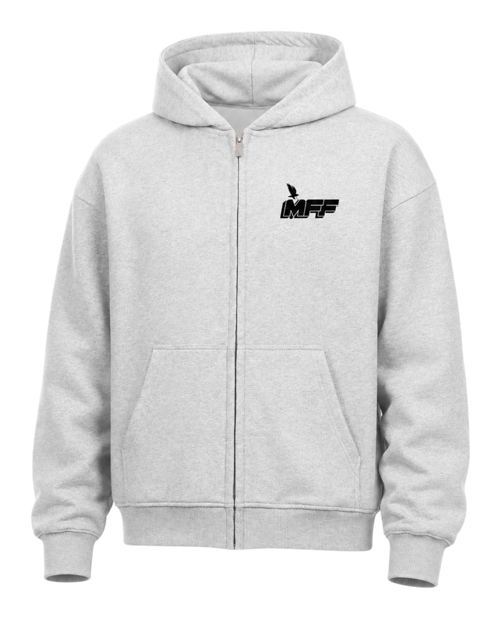 FAVR Oversized Zipper Hoodie in French Navy mit 430 GSM