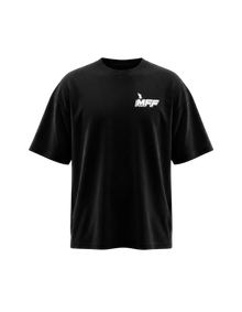 FAVR Logo Oversized T-Shirt in Natural Raw mit 240 GSM Baumwolle