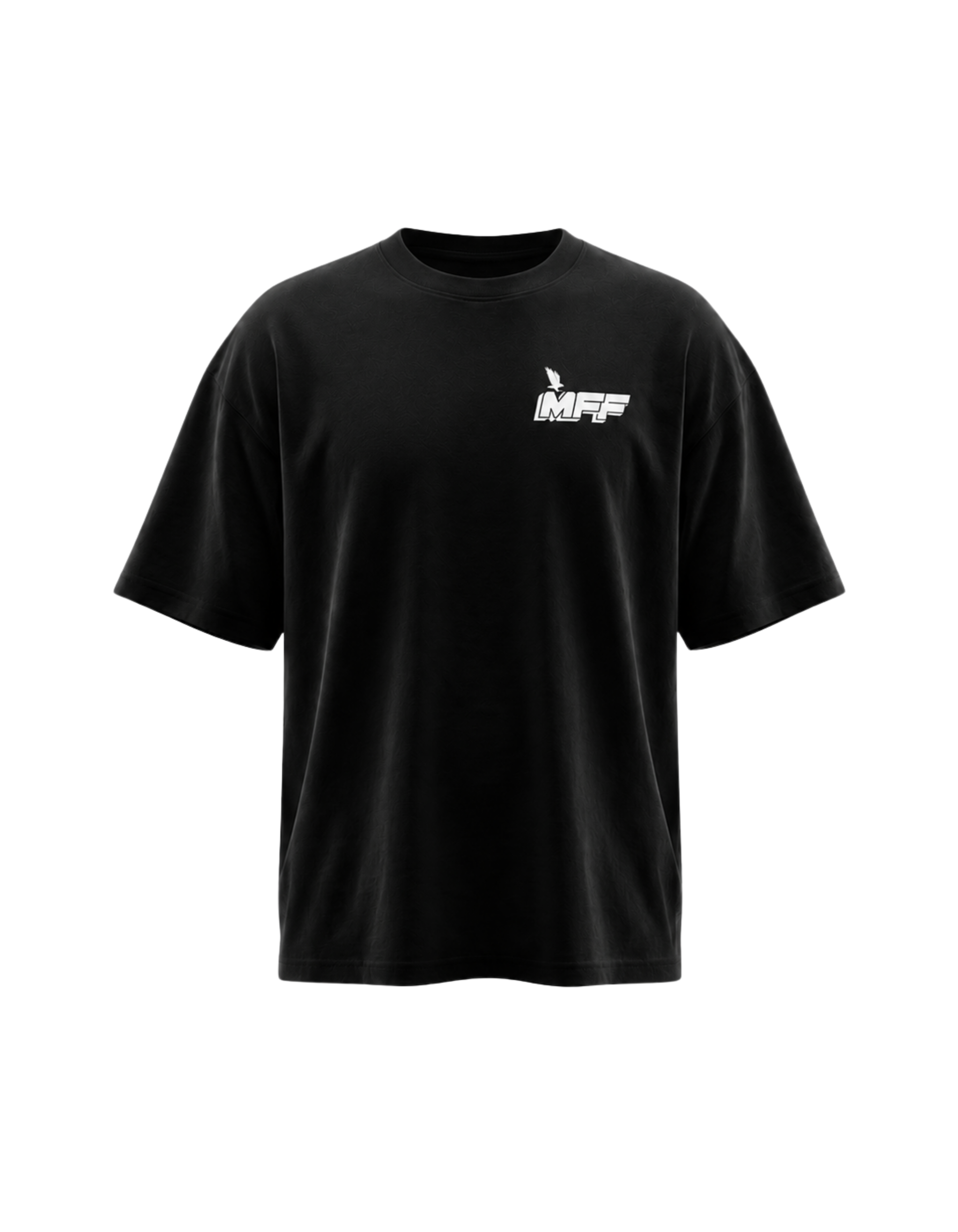 FAVR Logo Oversized T-Shirt in Natural Raw mit 240 GSM Baumwolle