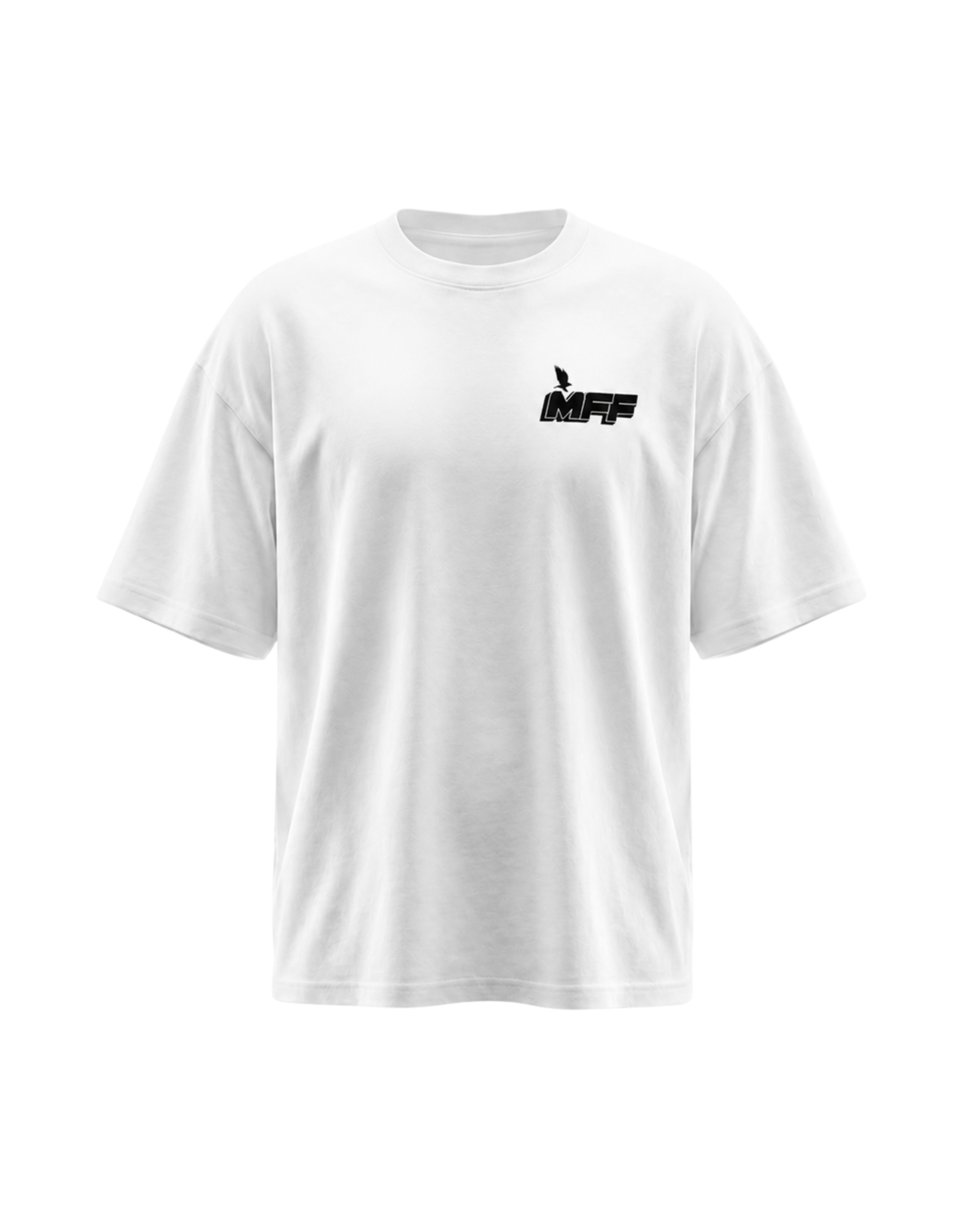 FAVR Logo Oversized T-Shirt in Weiß im lockeren Fit